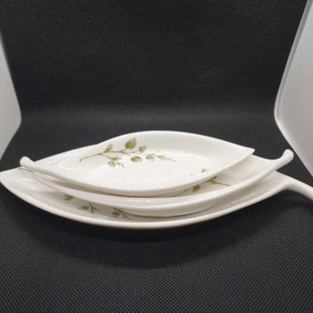 Partylite Ceramic Herbal Spring Nested Set - Picture 6 of 7